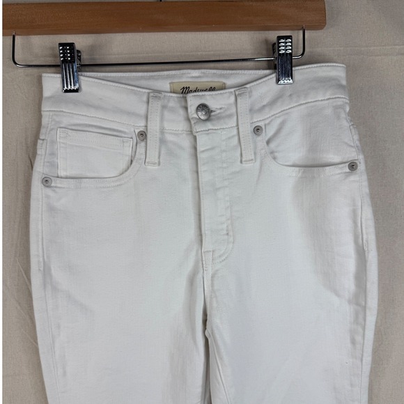 New Madewell Curvy High Rise Skinny Jeans size 24 Petite White - Picture 8 of 12